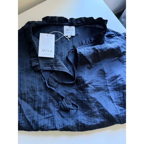 $220 NEW Misa LA Basia Top - Midnight Navy - XS - Picture 9 of 9